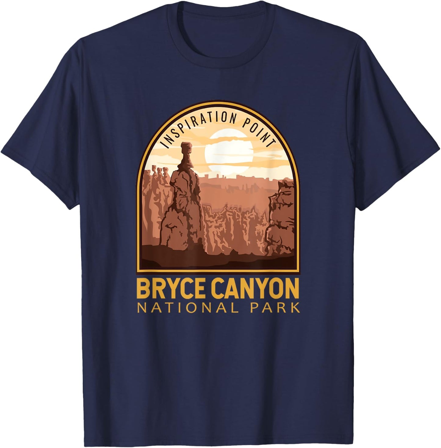 Bryce Canyon National Park Vintage Emblem T-Shirt - T-Shirt | Navy