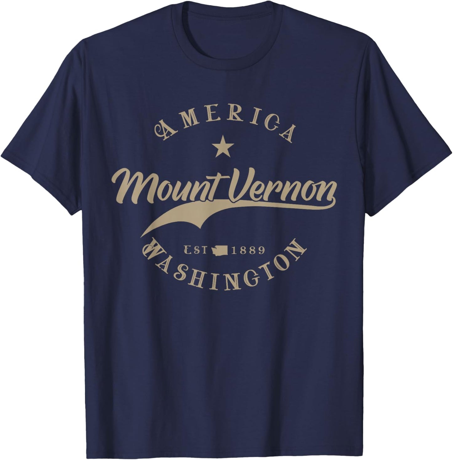 Mount Vernon WA | Washington T-Shirt - T-Shirt | Navy