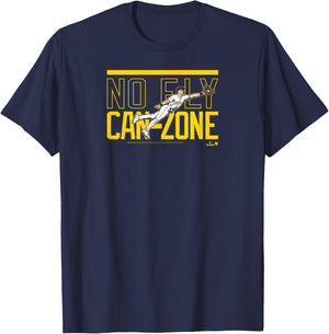 Dominic Canzone - No Fly Can-Zone - Seattle Baseball T-Shirt - T-Shirt | Navy