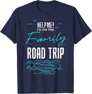 Funny Family Road Trip Family Vacation Reunion Roadtripping T-Shirt - T-Shirt | Navy