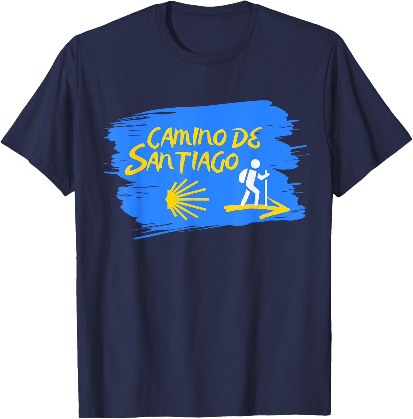 CAMINO DE SANTIAGO Pilgrimage Souvenir T-Shirt - T-Shirt | Navy