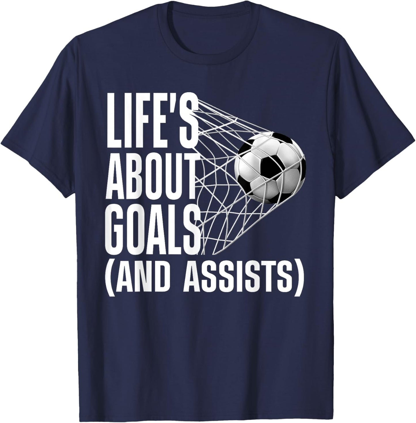 Cool Soccer Women Soccer Lovers Player Football Goal T-Shirt - T-Shirt | Navy