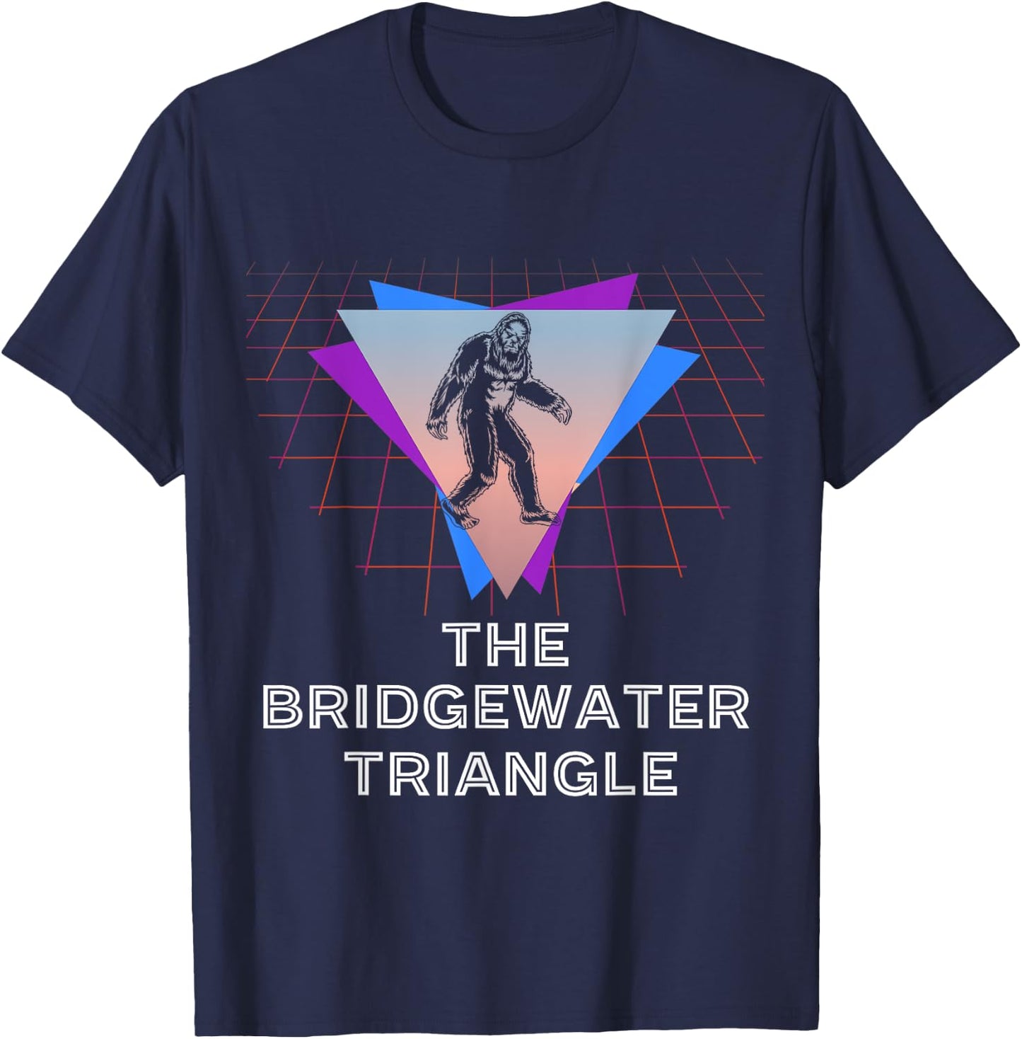 The Bridgewater Triangle Sasquatch Sci Fi Massachusetts T-Shirt - T-Shirt | Navy
