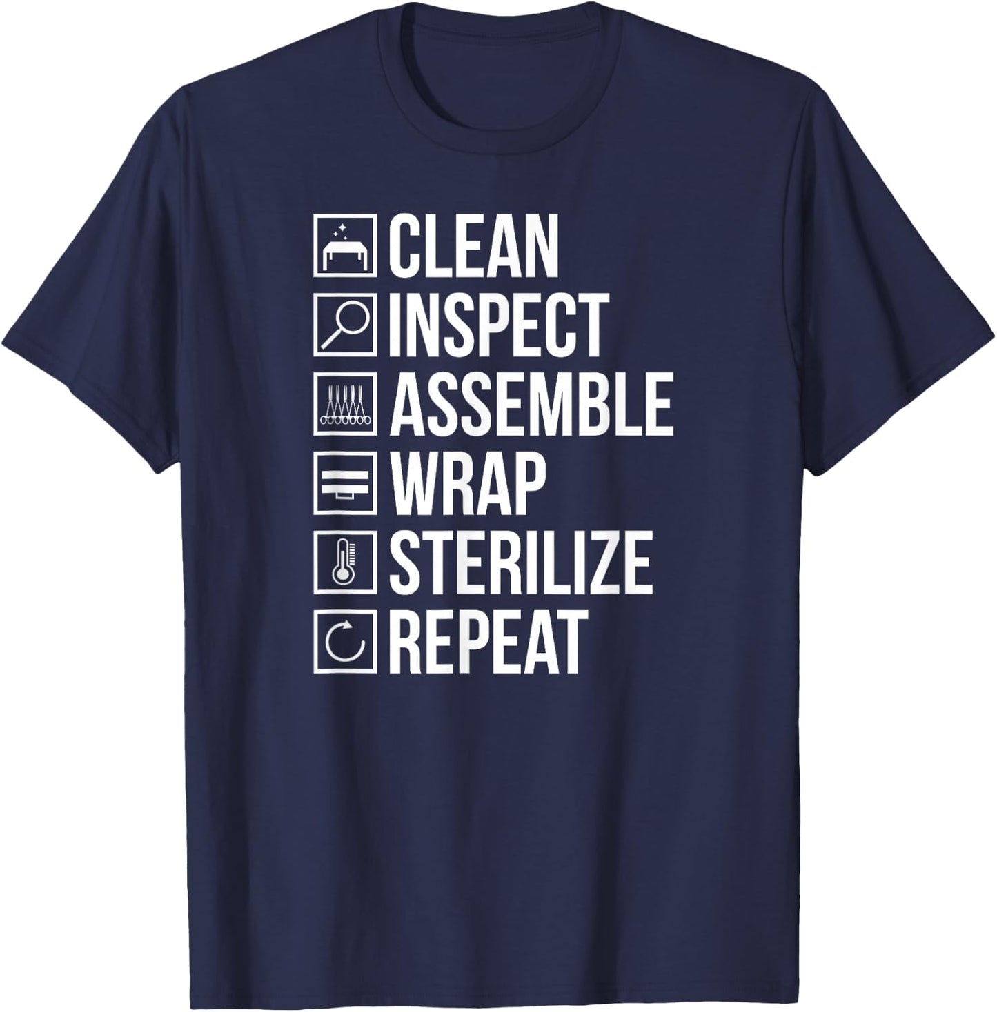 Sterile Processing Technician Sterile Processing Tech T-Shirt - T-Shirt | Navy