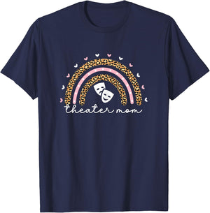 Theatre Mom Rainbow Actor Musical Theater Drama T-Shirt - T-Shirt | Navy