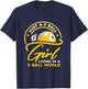 9 Ball Girl Living In 8 Ball World | Pool Snooker Billiards T-Shirt - T-Shirt | Navy