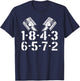 1-8-4-3-6-5-7-2 Firing Order V8 Big Block Car Guy Garage T-Shirt - T-Shirt | Navy