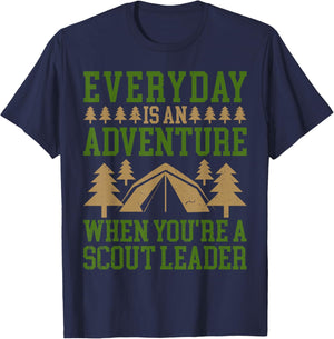 Everyday Is An Adventure Scout Leaders Boys Scout Troop T-Shirt - T-Shirt | Navy