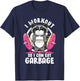 I Workout So I Can Eat Garbage Raccoon Gym Rat Bodybuilding T-Shirt - T-Shirt | Navy
