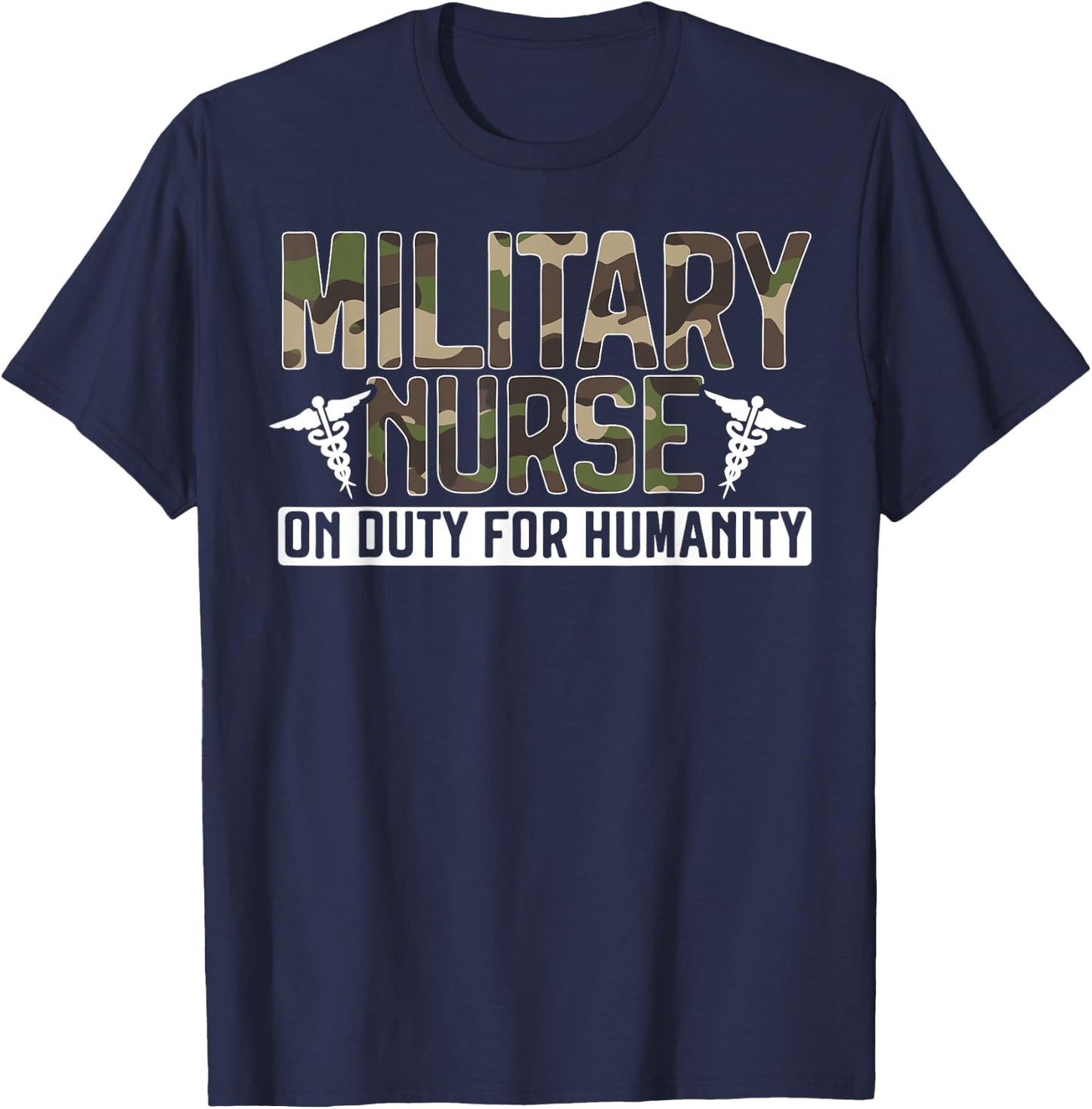 Military Nurse Registered Nurse Nursing Army Soldier T-Shirt - T-Shirt | Navy