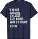 Ares Quote Funny Birthday Custom Name Idea Engineer T-Shirt - T-Shirt | Navy