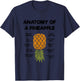 Funny Upside Down Pineapple Anatomy of a Pineapple Swinger T-Shirt - T-Shirt | Navy