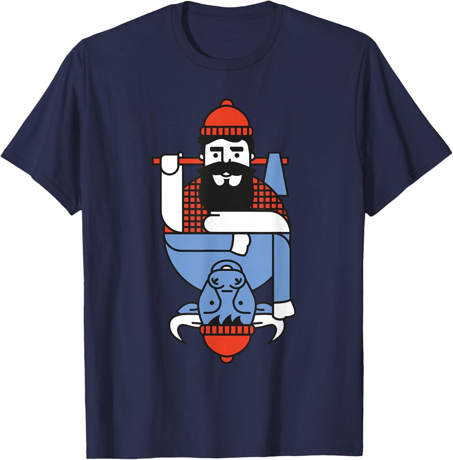 Minnesota Paul Babe Vintage T-Shirt - T-Shirt | Navy
