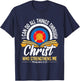 I Can Do All Things Through Christ Christian Archer Archery T-Shirt - T-Shirt | Navy