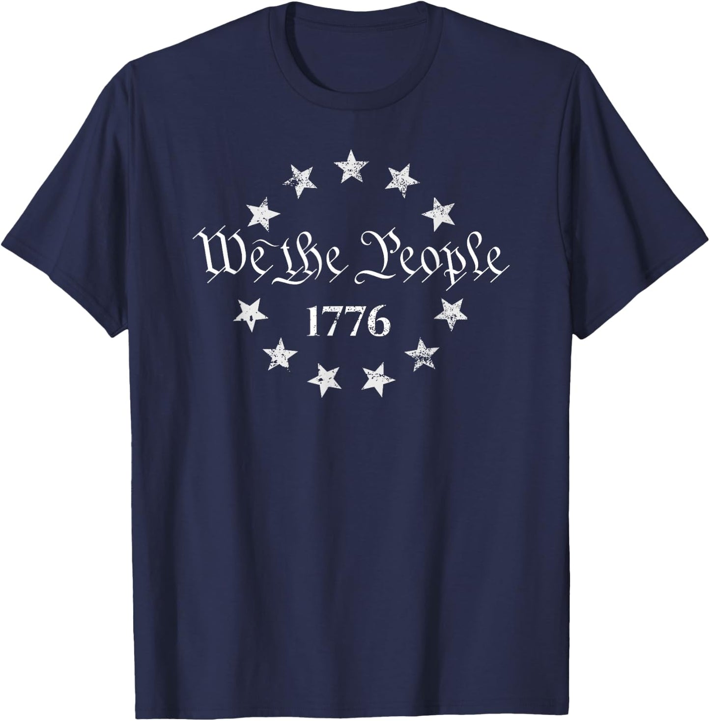 We The People 4th of July 1776, American Patriotic T-Shirt - T-Shirt | Navy