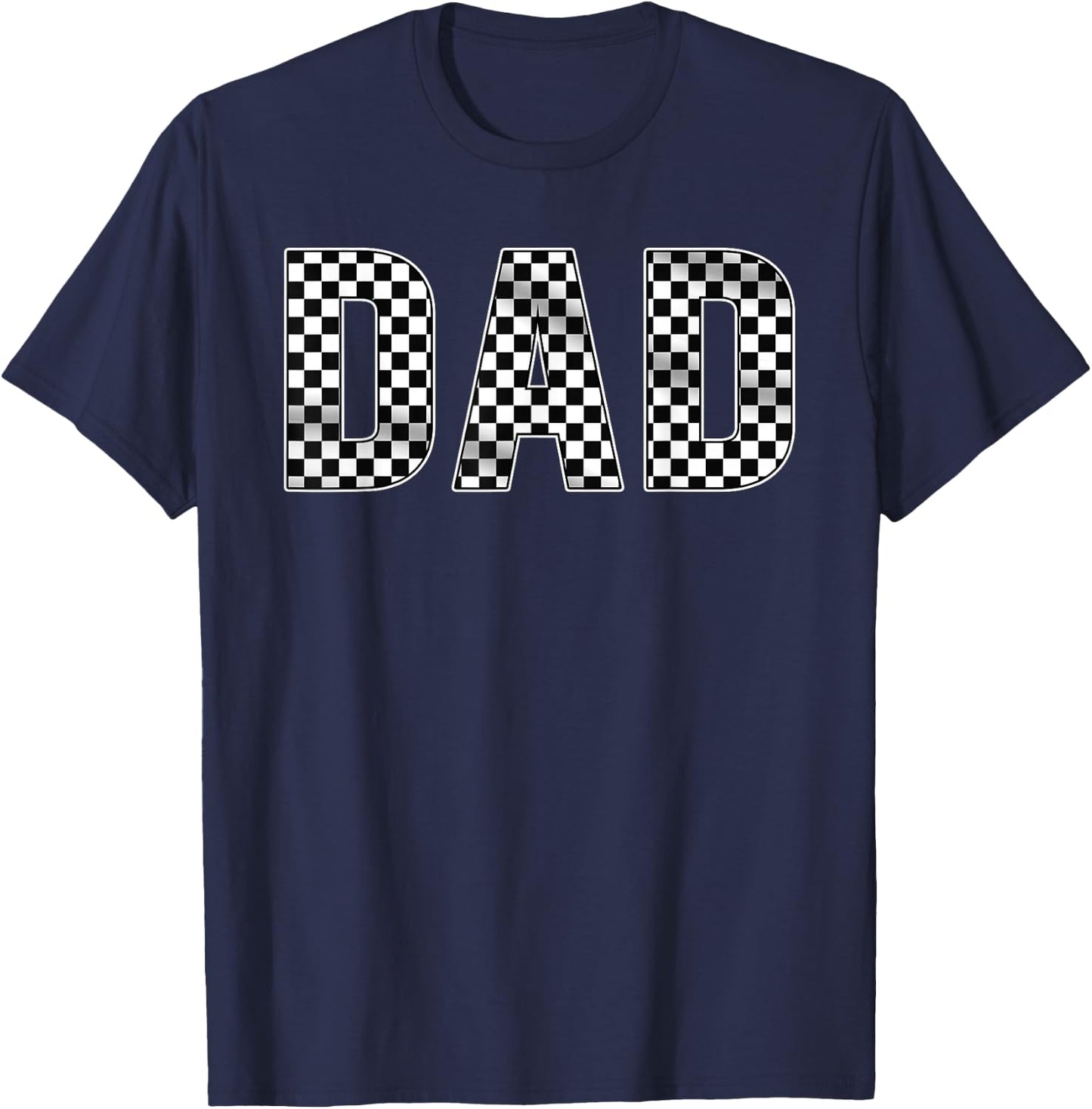 Pit Crew Dad Racing Car Family Matching Birthday Party T-Shirt - T-Shirt | Navy