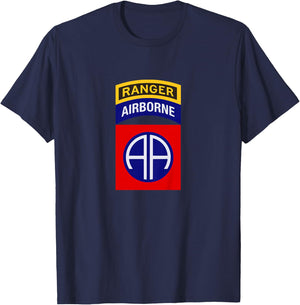 Kids 82nd Airborne Ranger Patch for Boys, Girls, Son, Daughter T-Shirt - T-Shirt | Navy