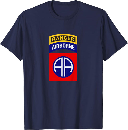 Kids 82nd Airborne Ranger Patch for Boys, Girls, Son, Daughter T-Shirt - T-Shirt | Navy