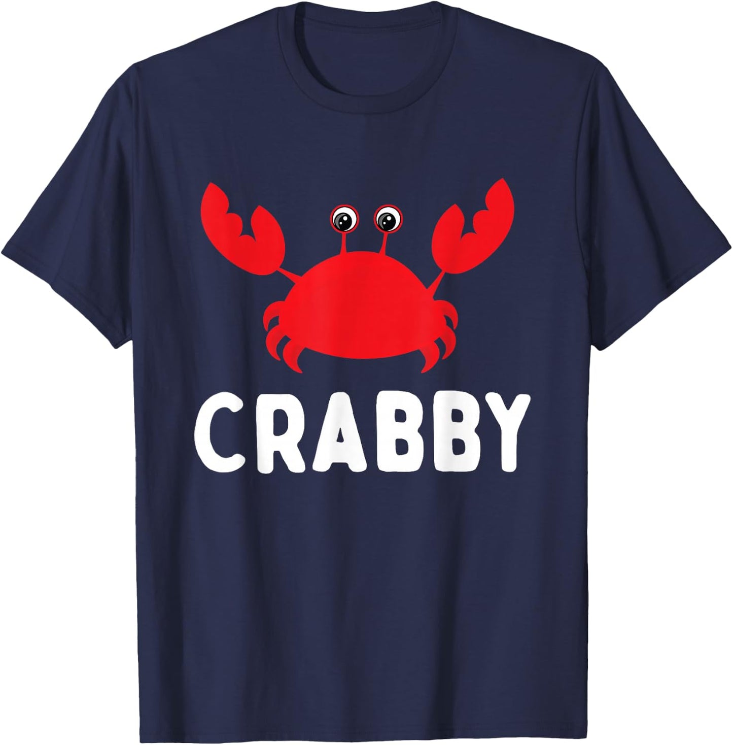 Crabby - Beach Sea Lover Crab Crustacean Animal Lover T-Shirt - T-Shirt | Navy