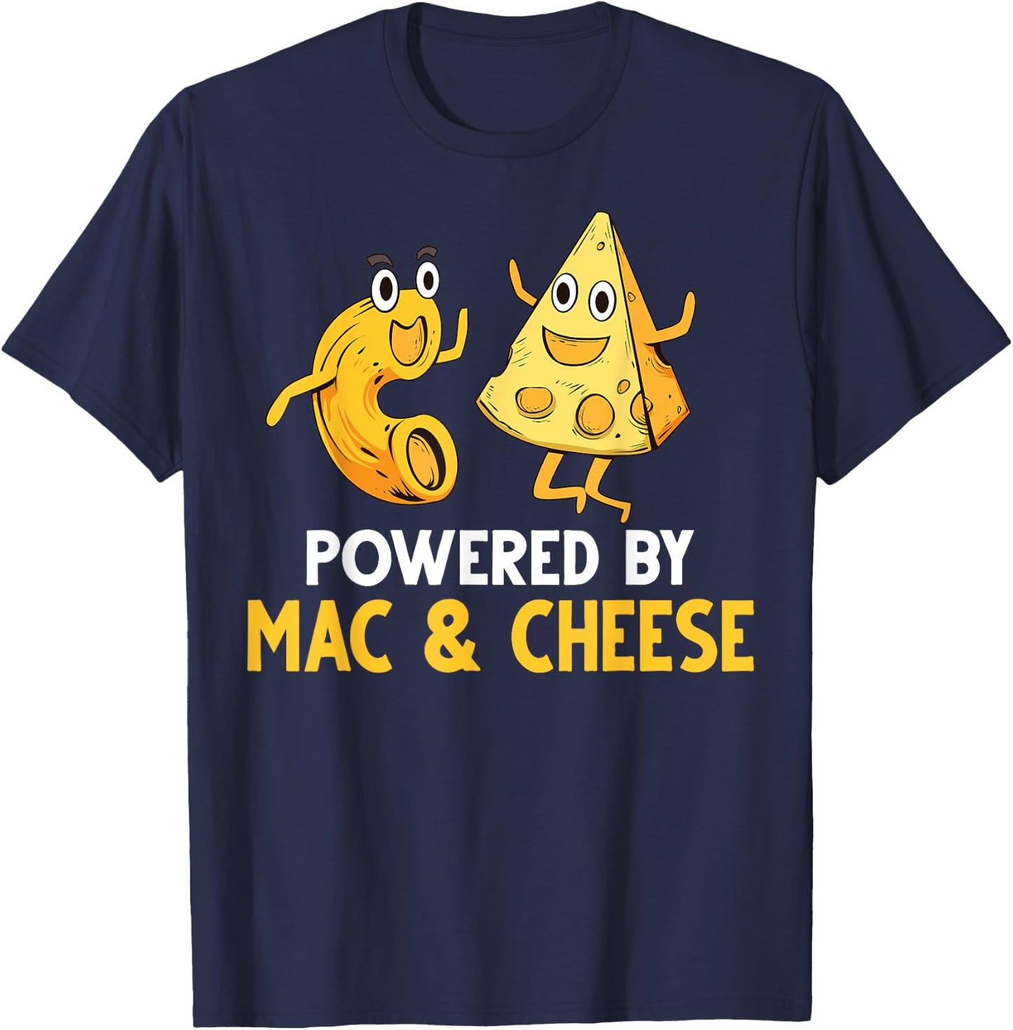 Funny Mac And Cheese Gift Kids Men Women Macaroni Cheese T-Shirt - T-Shirt | Navy