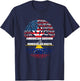 American Grown With Venezuelan Roots Half Usa Venezuela Flag T-Shirt - T-Shirt | Navy