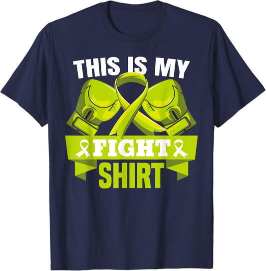 This Is My Fight Shirt Lymphoma Fighter Support Strong T-Shirt - T-Shirt | Navy