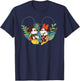 Disney Mickey & Minnie Mouse Spring Chat Botanical Garden T-Shirt - T-Shirt | Navy