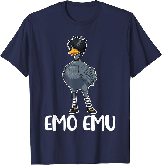 Emo Emu T-Shirt - T-Shirt | Navy
