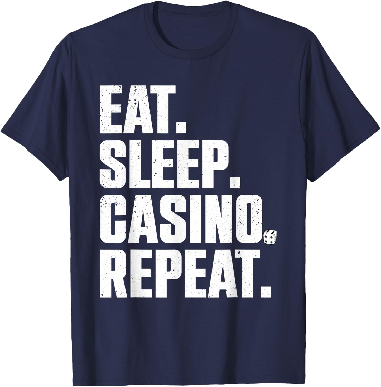 Funny Casino Lover Design Women Casino Gambler Poker T-Shirt - T-Shirt | Navy