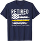 911 Retired Dispatcher Gift Thin Gold Line Dispatch Life T-Shirt - T-Shirt | Navy