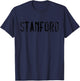 Stanford Vintage Script Apparel T-Shirt - T-Shirt | Navy