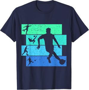 Soccer Boys Kids Men T-Shirt - T-Shirt | Navy