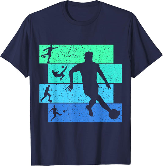 Soccer Boys Kids Men T-Shirt - T-Shirt | Navy