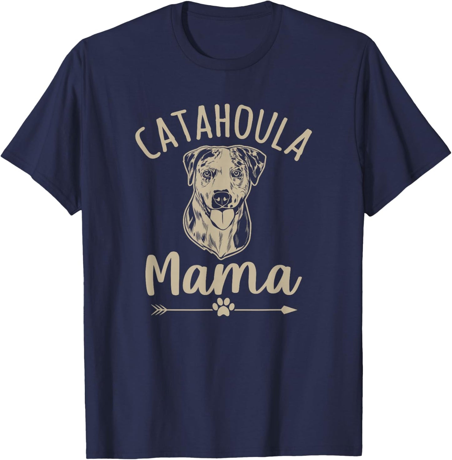 Catahoula Mama Cute Catahoula Leopard Dog Lover T-Shirt - T-Shirt | Navy
