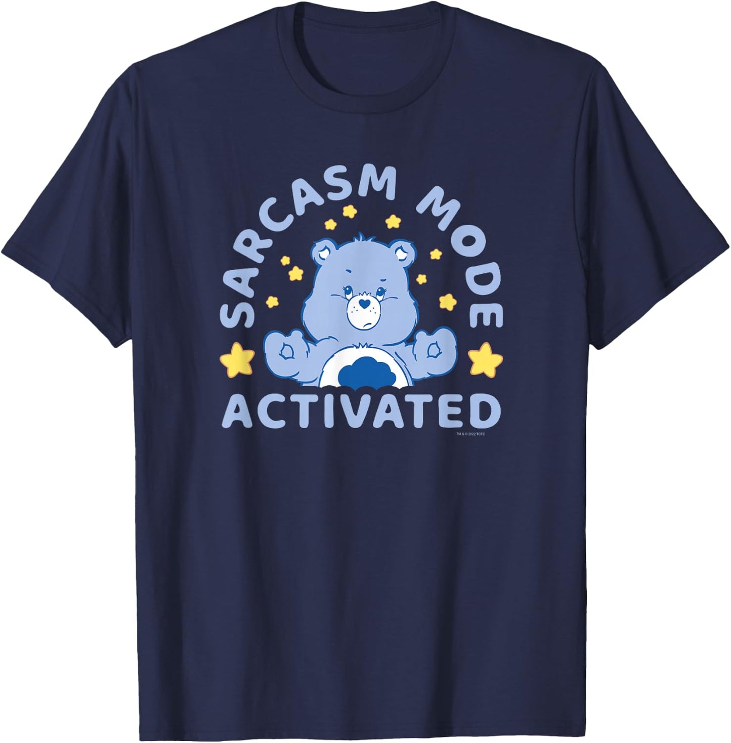 Care Bears Sarcasm Mode Activated Grumpy Bear Vintage T-Shirt - T-Shirt | Navy