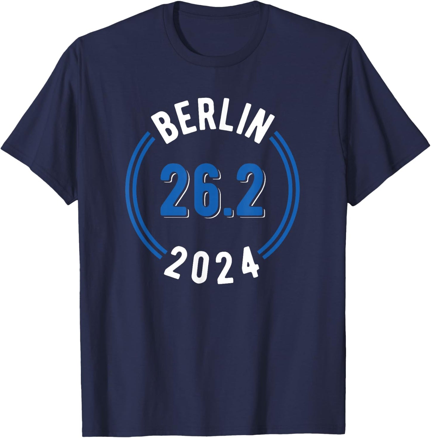 Berlin 2024 Marathon 26.2 T-Shirt - T-Shirt | Navy