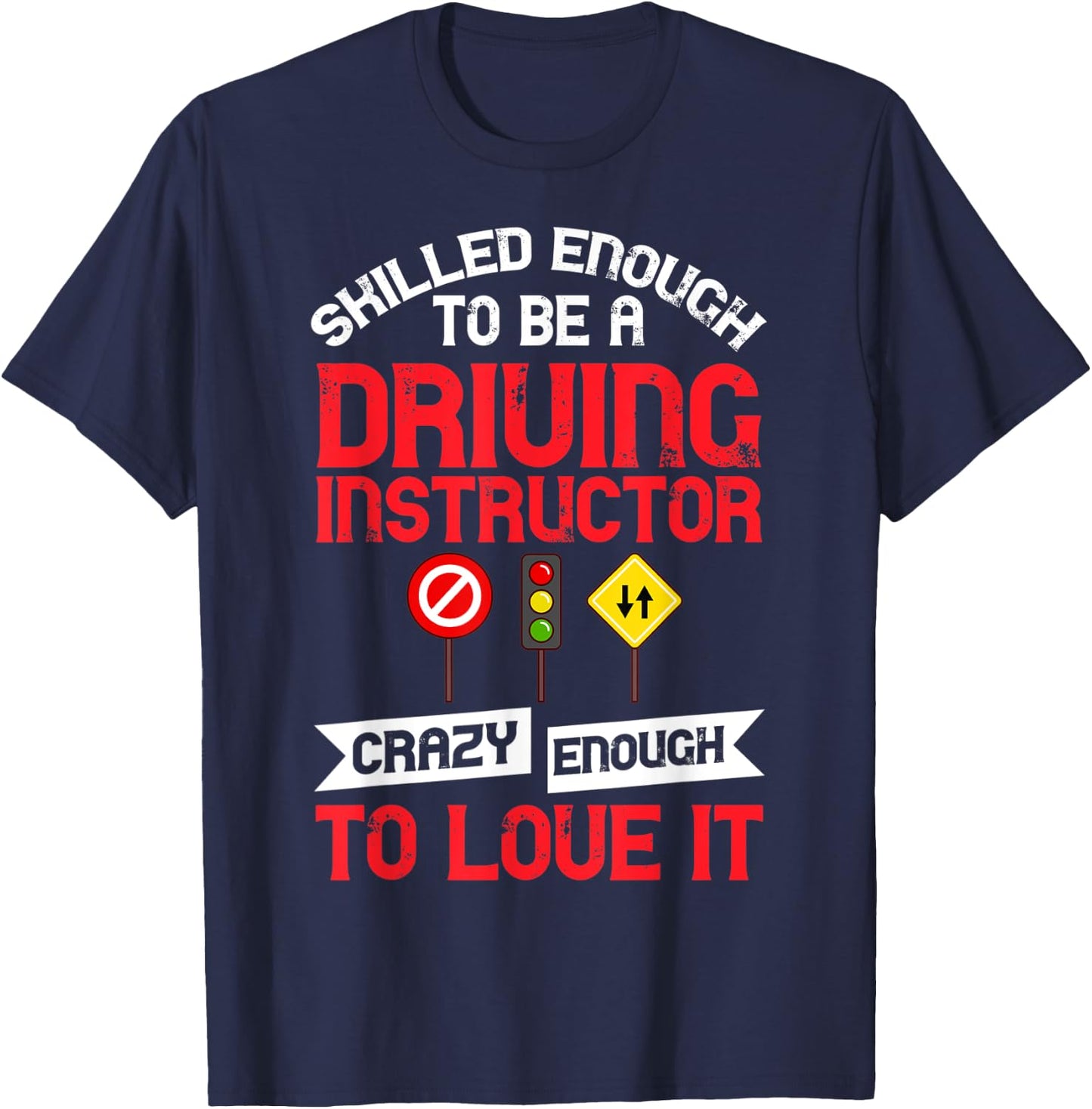Driving Instructor School Lessons Driver Education T-Shirt - T-Shirt | Navy