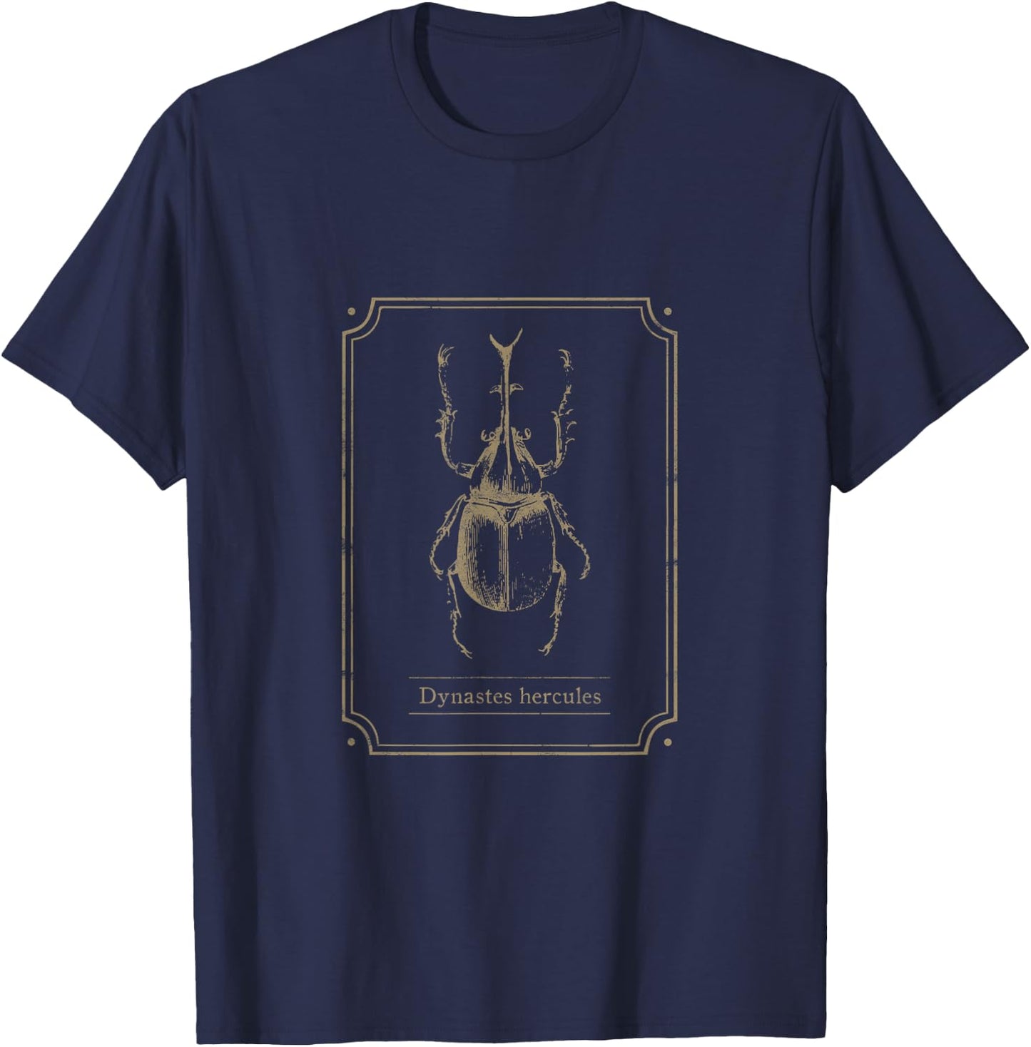 Hercules Beetle Entomologist Bugs Insects Collector T-Shirt - T-Shirt | Navy