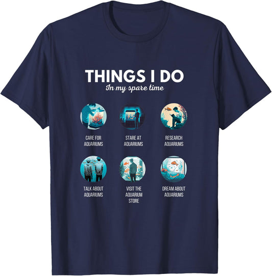 The Addiction Fish Tank Lovers Funny Aquarium Fishkeeping T-Shirt - T-Shirt | Navy