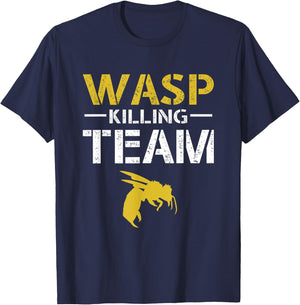 Wasp Killing Team Pest Repeller T-Shirt - T-Shirt | Navy