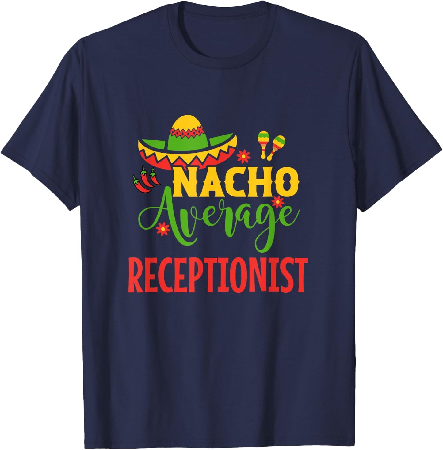 Receptionist Front Desk Office Vet Medical T-Shirt - T-Shirt | Navy
