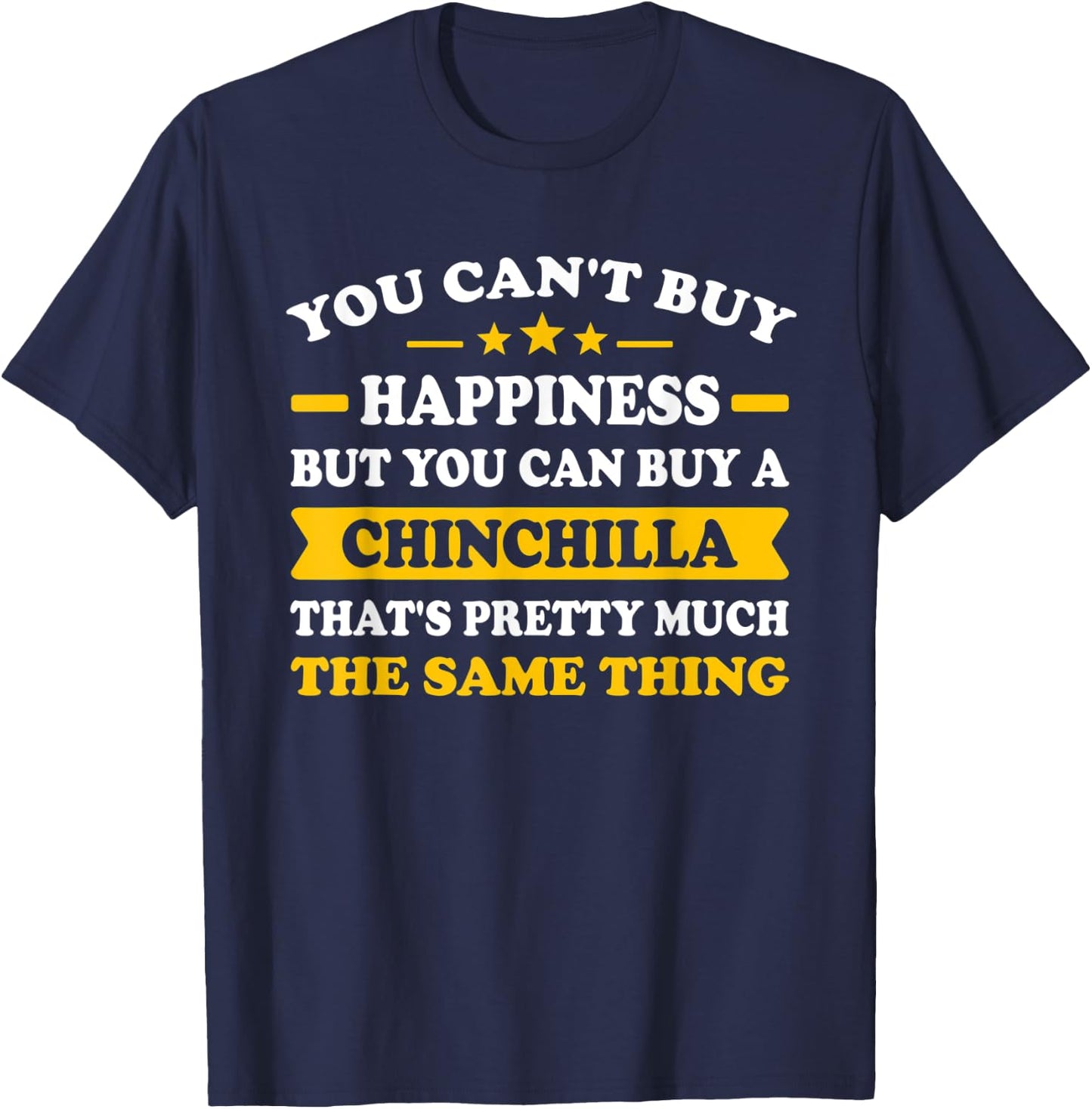 Funny chinchilla lover T-Shirt - T-Shirt | Navy