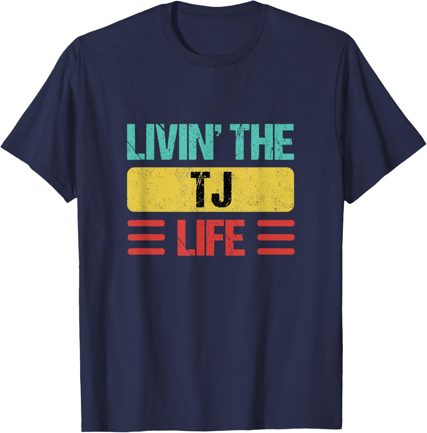 Tj Name T-Shirt - T-Shirt | Navy