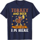 Turkey and Beer Thanksgiving Day T-Shirt - T-Shirt | Navy