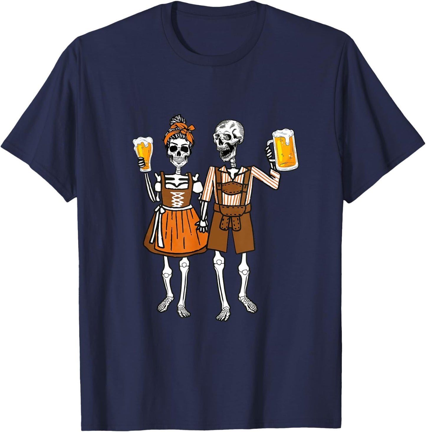 Oktoberfest Beer Germany German Funny T-Shirt - T-Shirt | Navy
