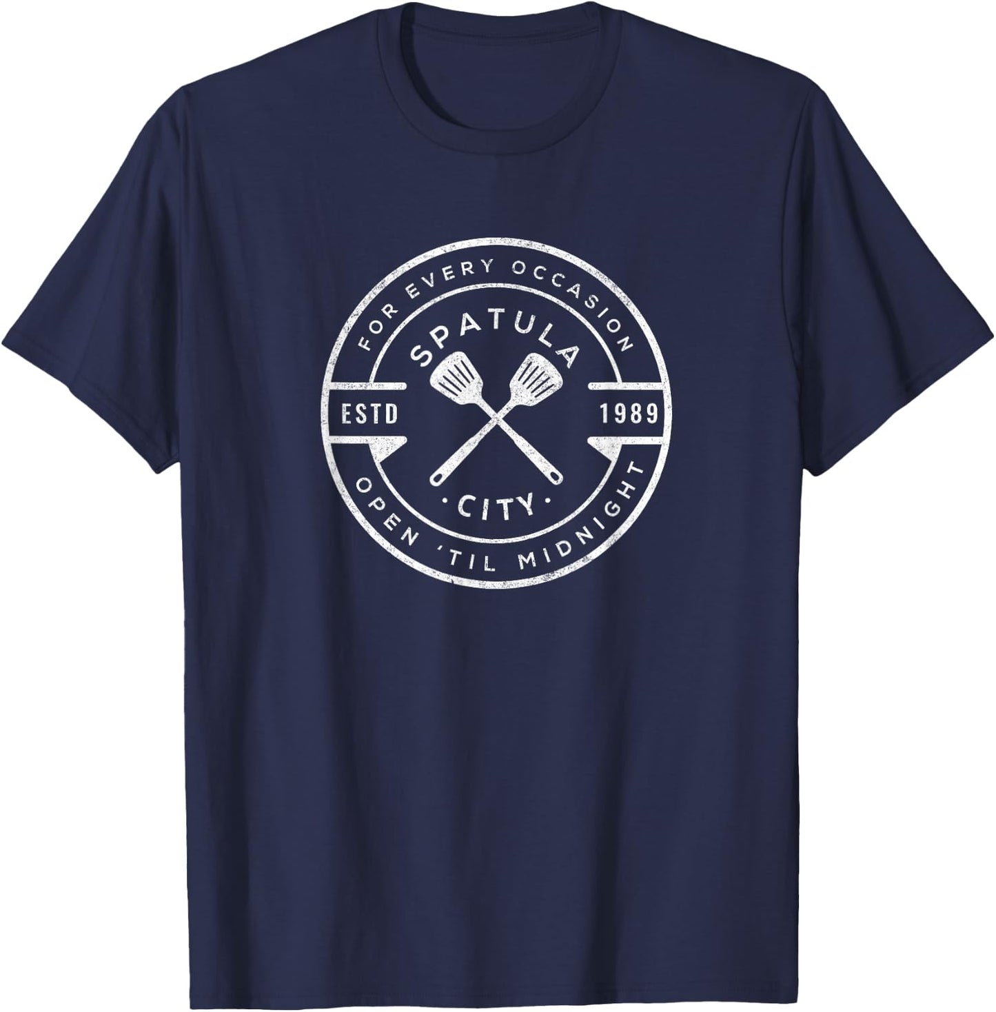 Spatula City - Vintage Logo T-Shirt - T-Shirt | Navy