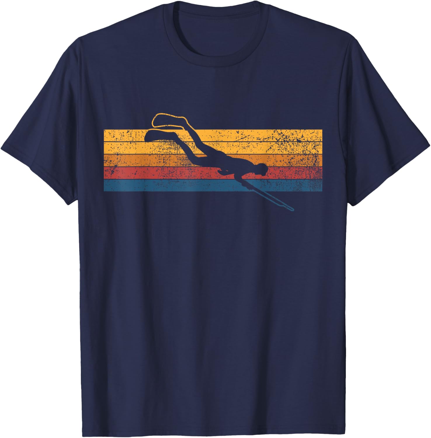 Spearfishing Freediving Spearfish T-Shirt - T-Shirt | Navy