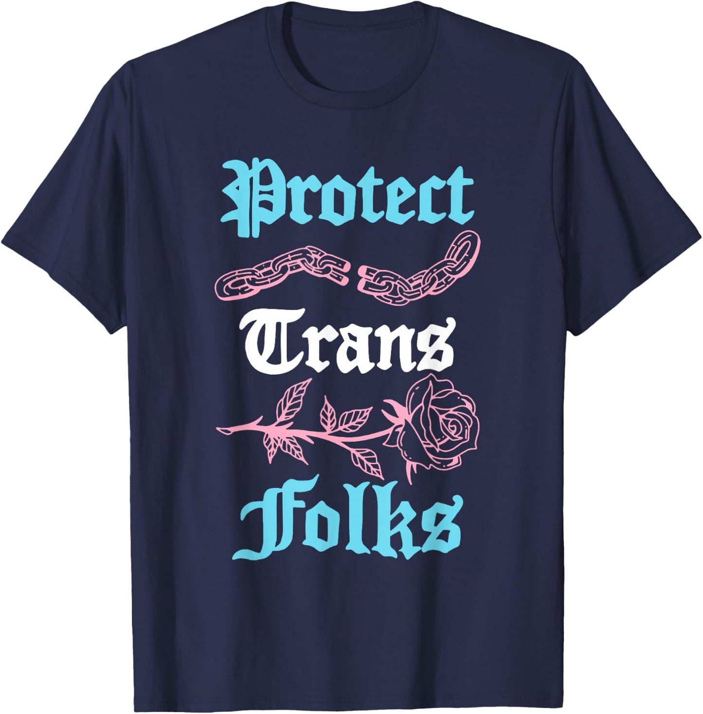 Protect Trans Folks Apparel T-Shirt - T-Shirt | Navy