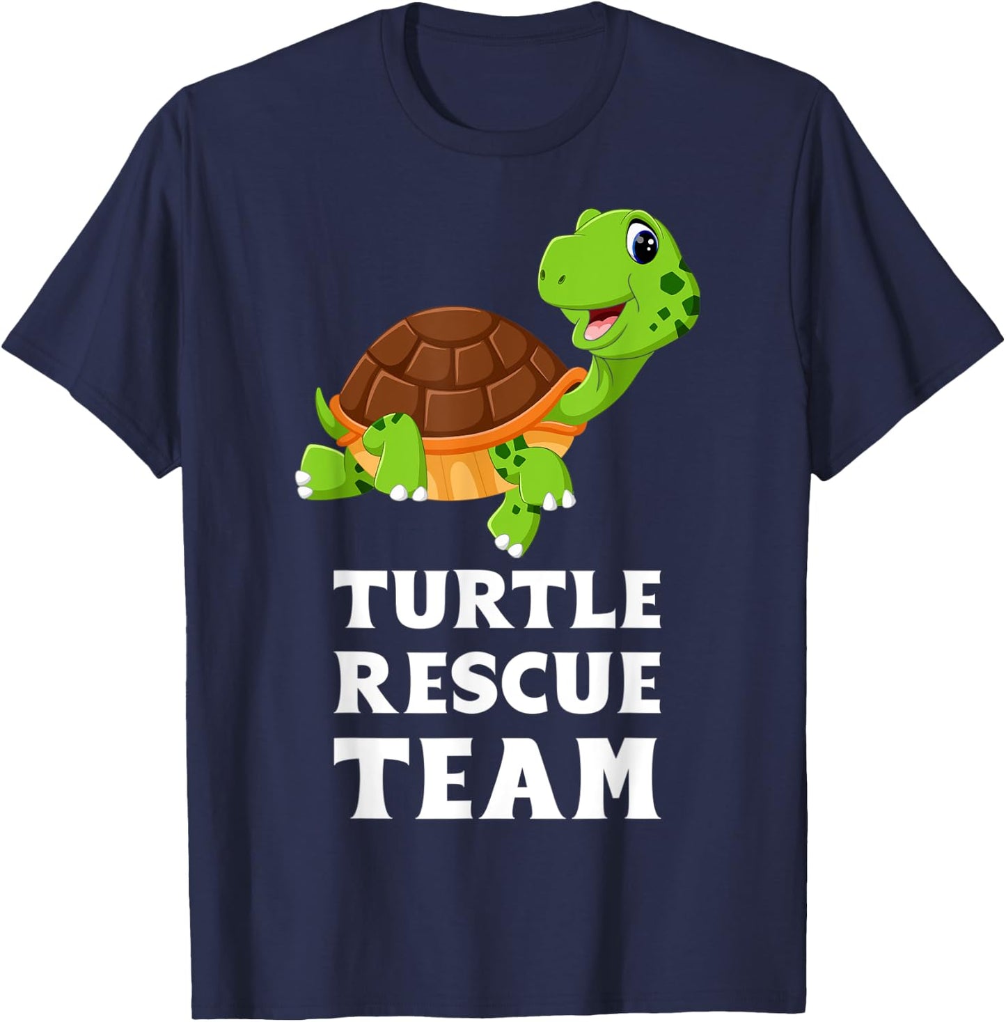 Turtle Rescue Team Cute Pet Tortoise T-Shirt - T-Shirt | Navy