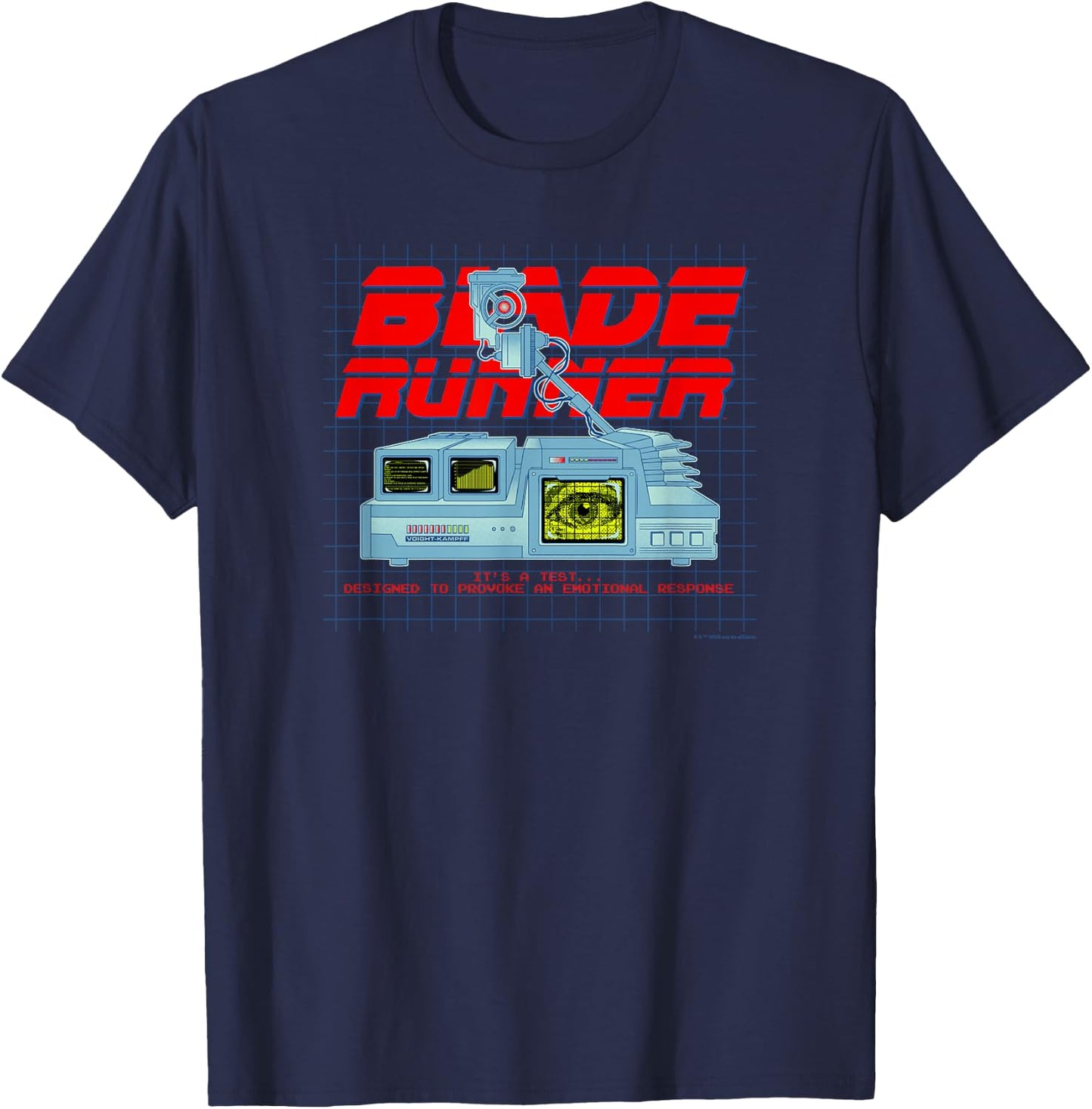 WB100 Blade Runner Provoke an Emotional Response Scan Logo T-Shirt - T-Shirt | Navy